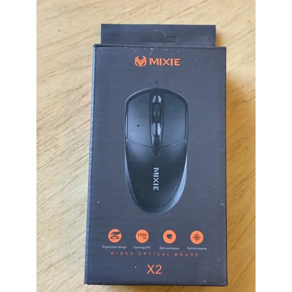 Mixie X2 Notebook Desktop Game USB Home Office Wired Mouse Business USB Mouse